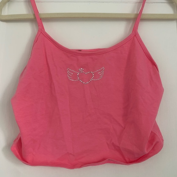 Pink Rhinestone Tank - Picture 3 of 4